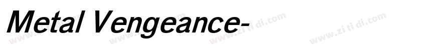 Metal Vengeance字体转换